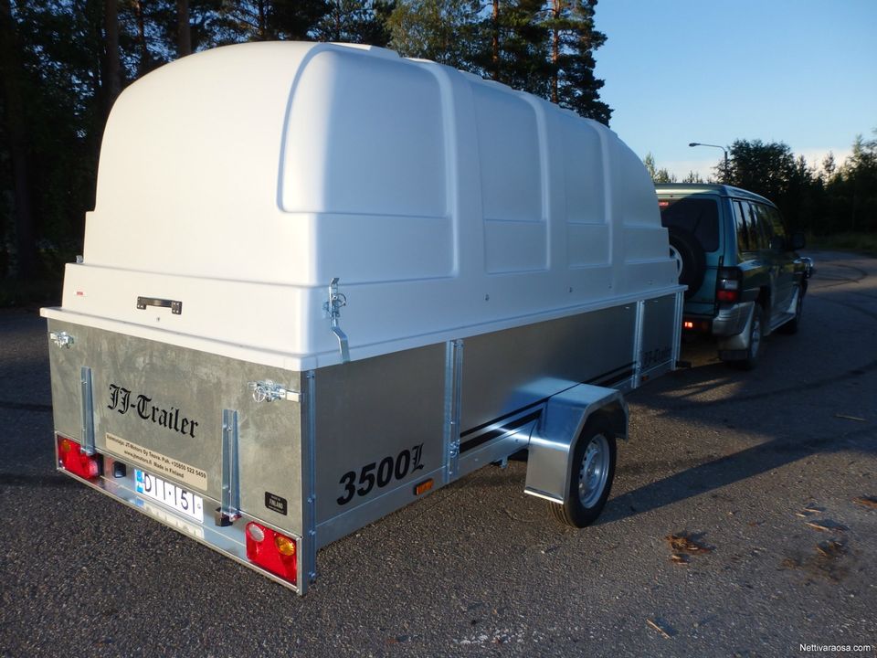 Uusi JJ-Trailer 3500 L 50 kippikärry kuomulla