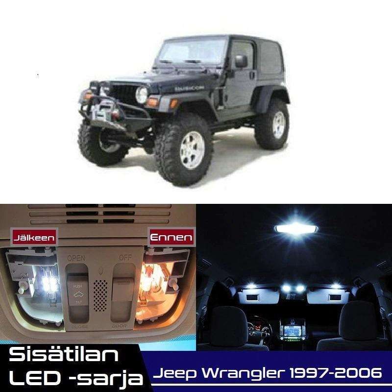 Jeep Wrangler (TJ) Sisätilan LED -muutossarja