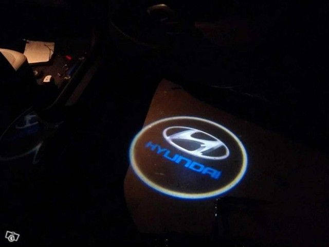 Hyundai logolliset projektorivalot oviin ; 2kpl