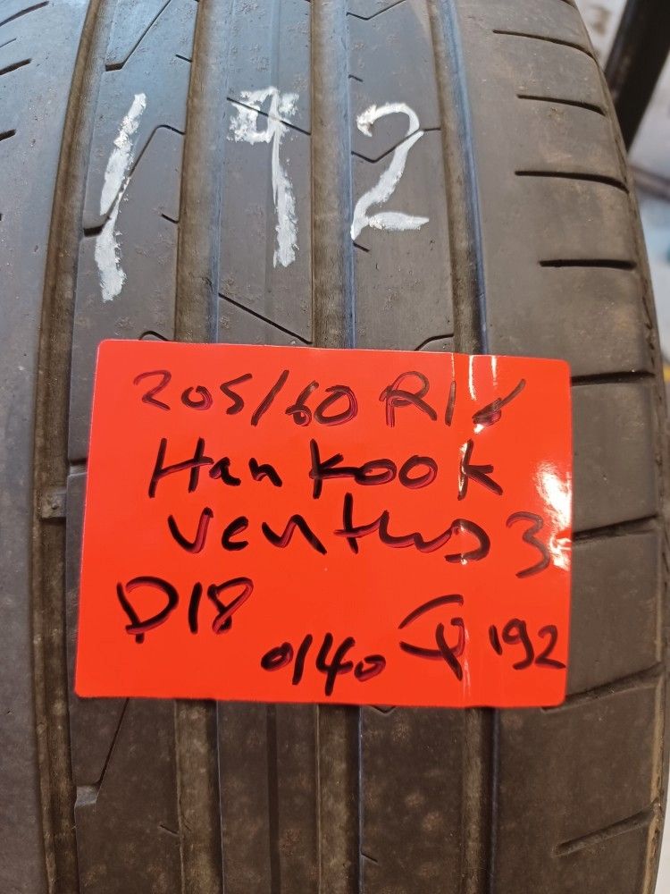 Kesärenkaat 205/60R16 hankook 92H 2 kpl Q192