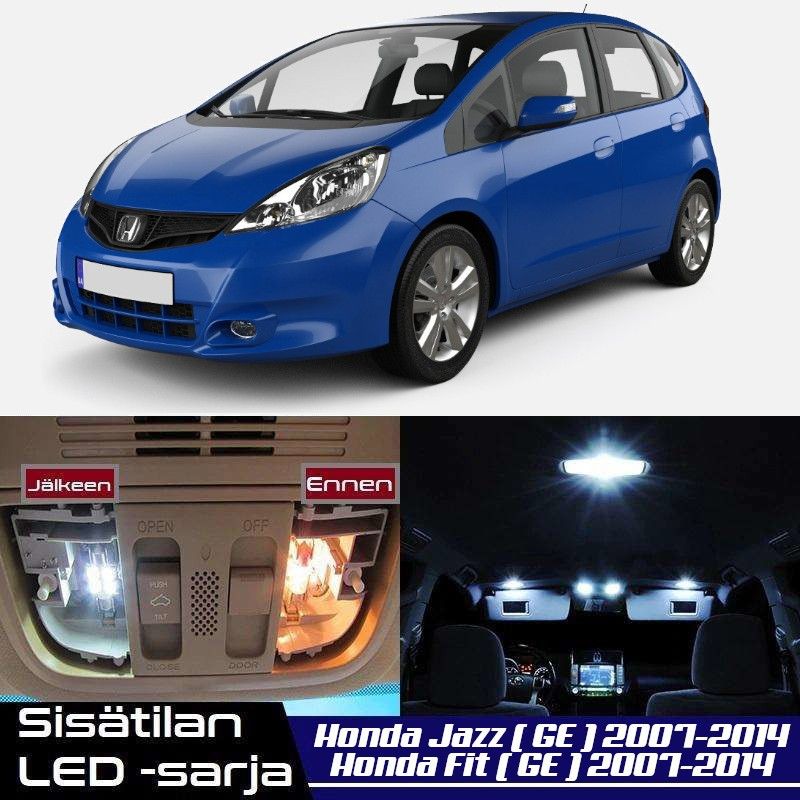 Honda Jazz (G2) Sisätilan LED -muutossarja 6000K