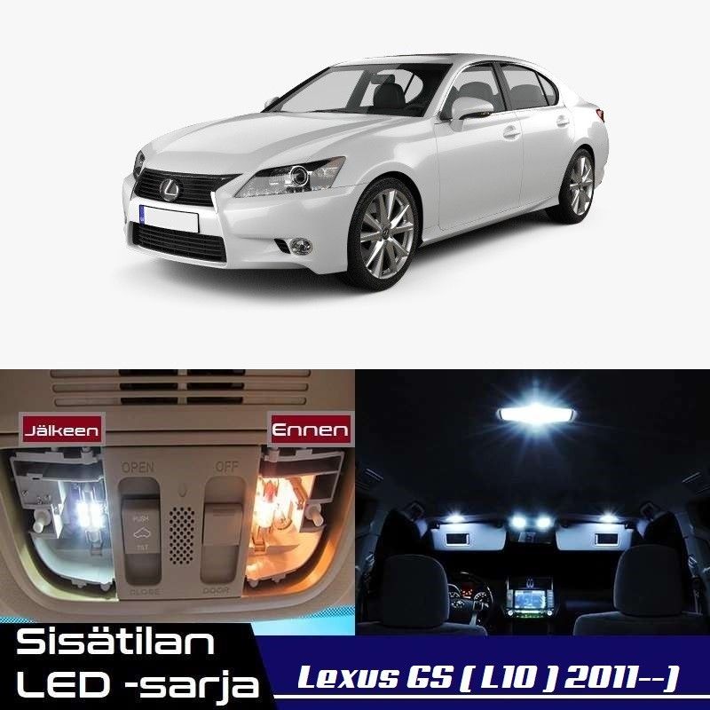 Lexus GS (L10) Sisätilan LED -muutossarja 6000K