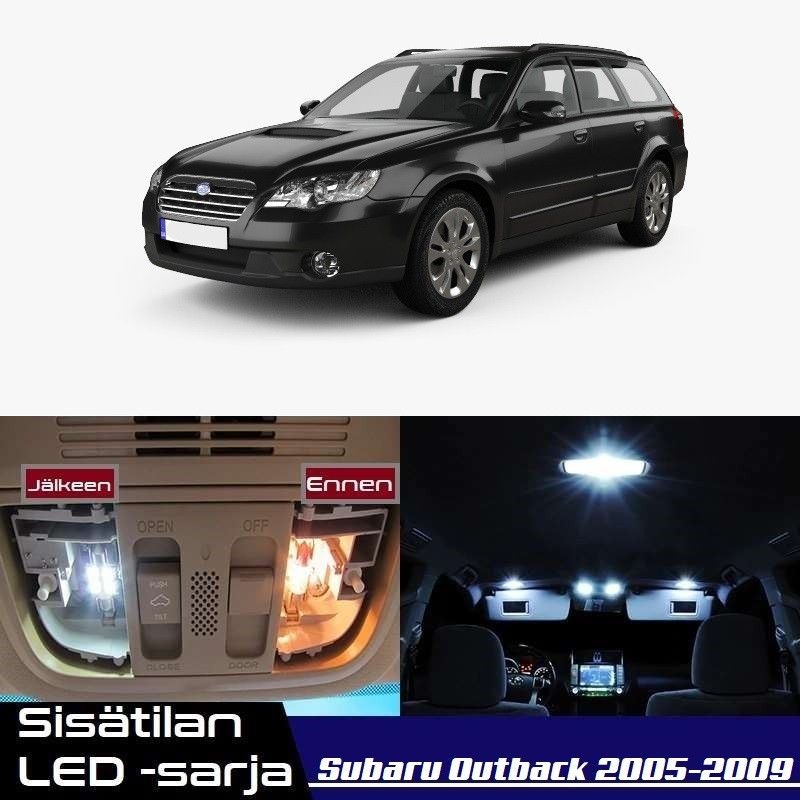 Subaru Outback (MK3) Sisätilan LED -muutossarja