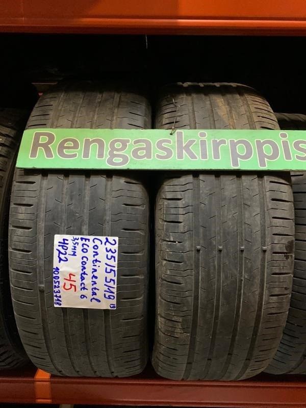 235/55R19 käytetyt kesärenkaat Continental