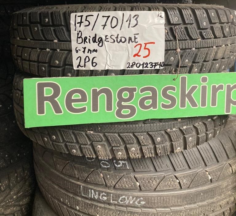 175/70R13 käytetyt nastarenkaat Bridgestone