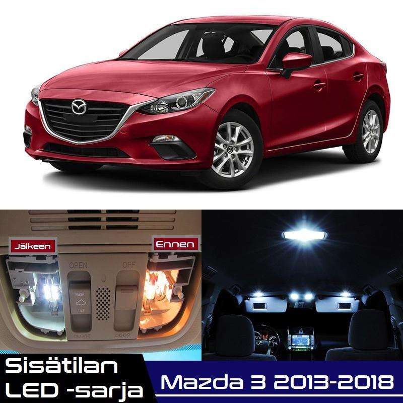 Mazda 3 (BM/BN) Sisätilan LED -muutossarja 6000K