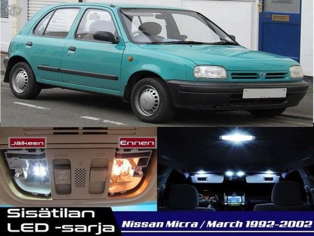 Nissan Micra (K11) Sisätilan LED -sarja ;5-osainen
