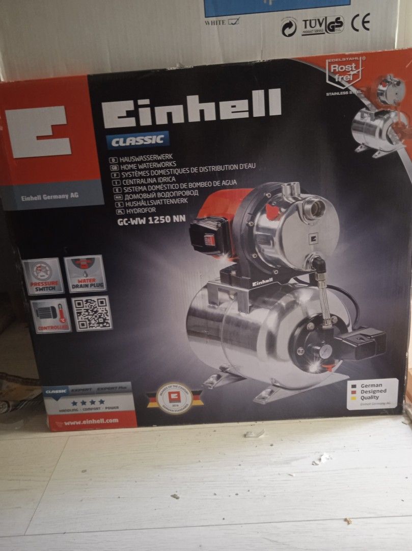 Einhell 1250w vesipumppu automaatruostumaton teräs