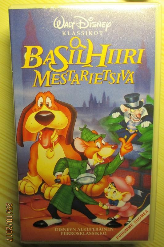 Basil Hiiri Mestarietsivä Lasten Disney VHS-filmi