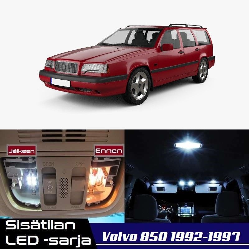 Volvo 850 Sisätilan LED -muutossarja 6000K