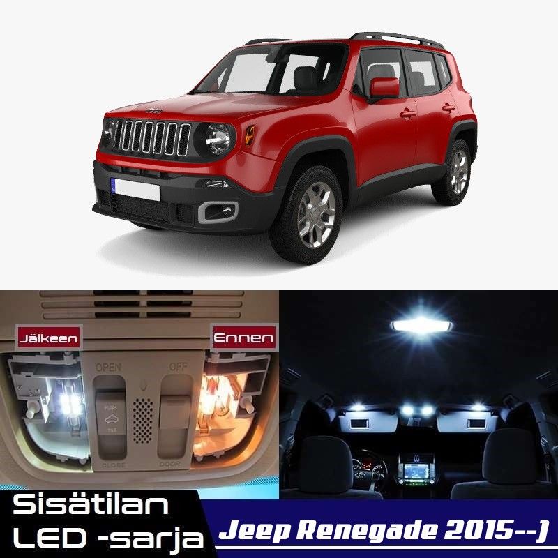 Jeep Renegade Sisätilan LED -muutossarja 6000K