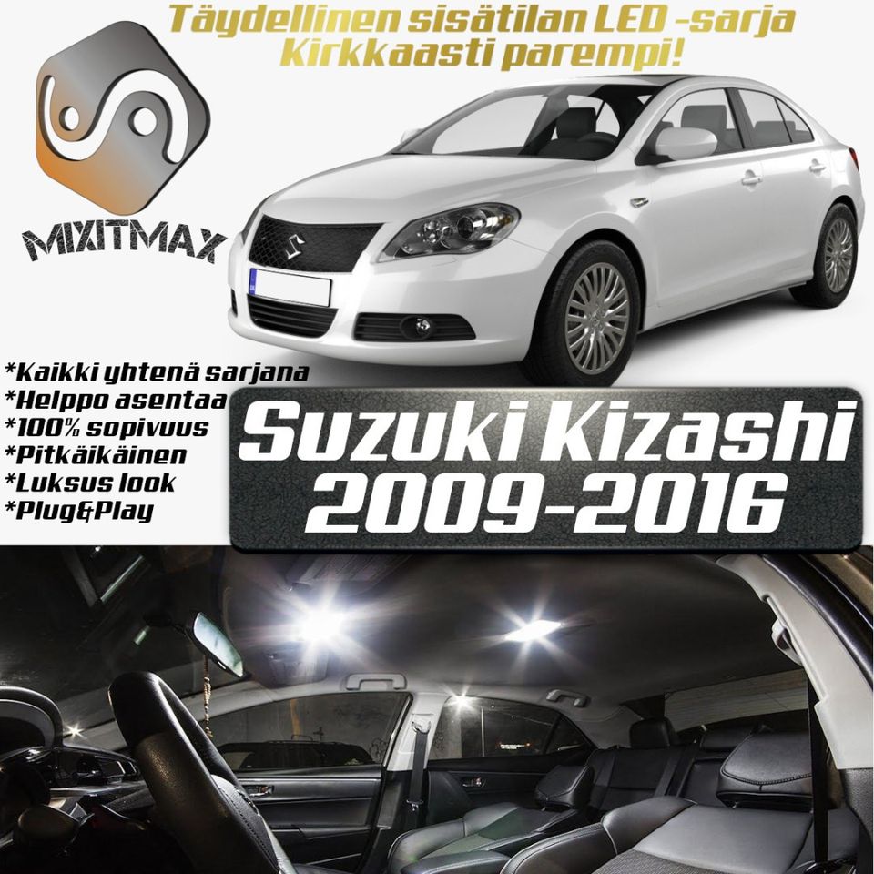 Suzuki Kizashi Sisätilan LED -muutossarja 6000K