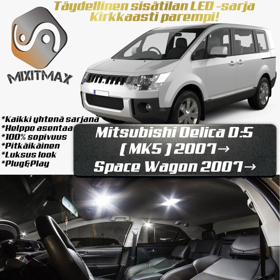 Mitsubishi Delica D:5 / Space Wagon Sisätilan LED