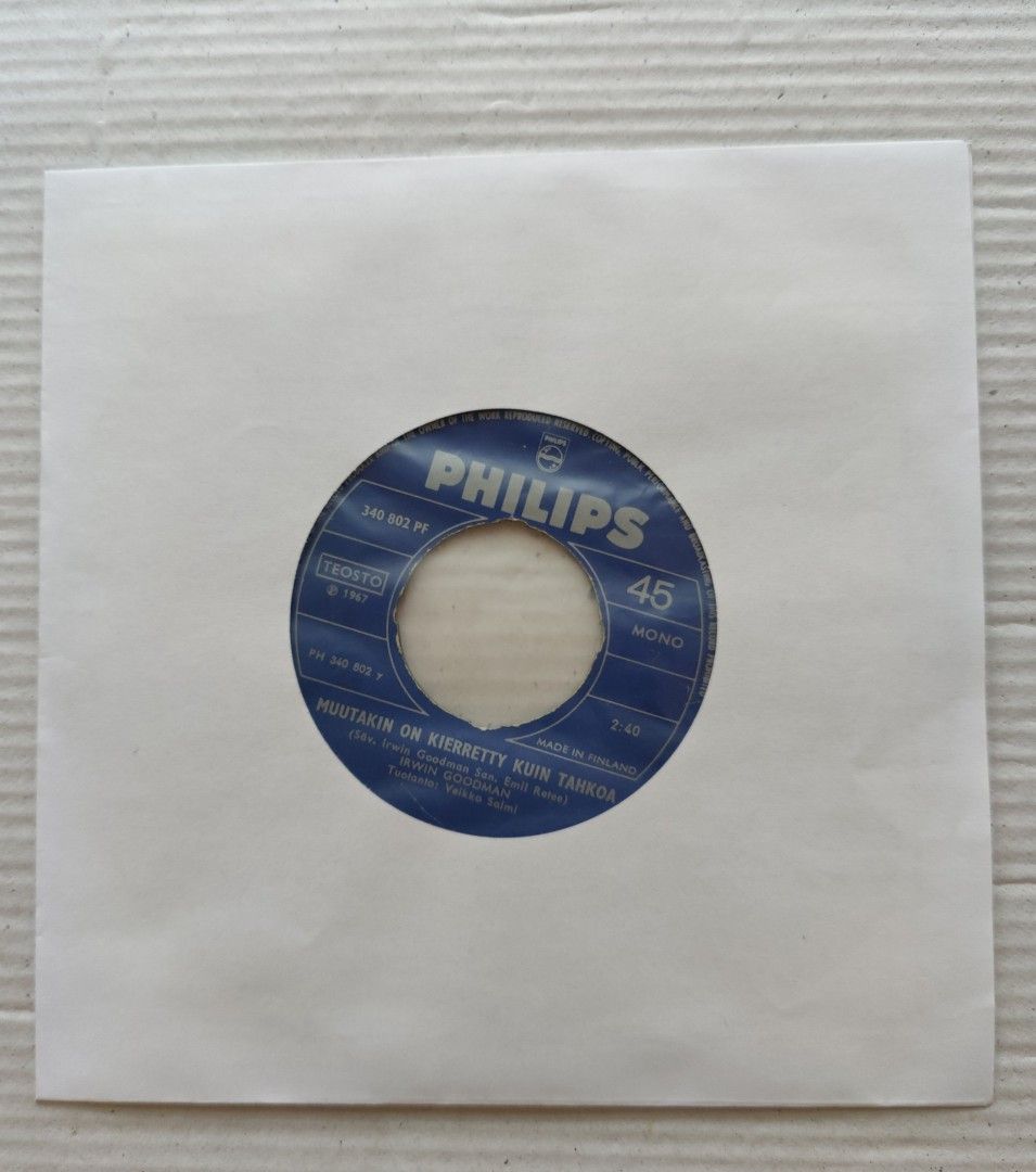 Vinyyli Irwin Goodman/Ryysyranta 7"/45 rpm