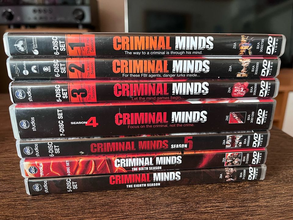 Criminal minds 1-6 ja 8kaudet