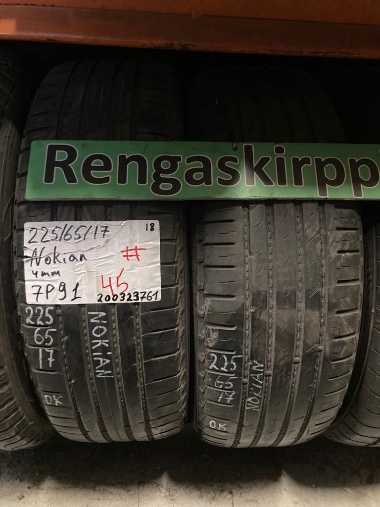 225/65R17 käytetyt kesärenkaat Nokian