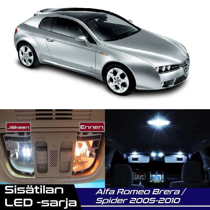 Alfa Romeo Brera (939) Sisätilan LED -muutossarja 6000K ; x9