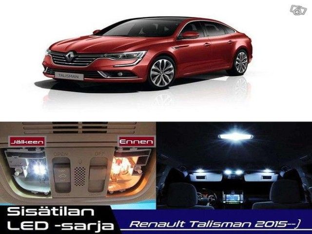 Renault Talisman Sisätilan LED -sarja ;18 -osainen