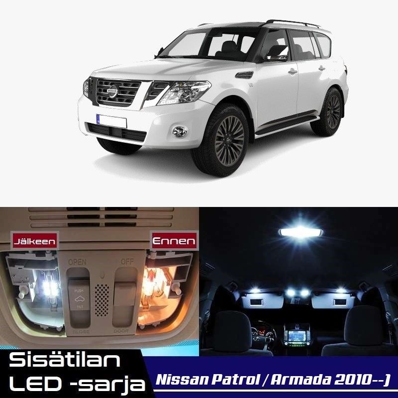 Nissan Patrol (Y62) Sisätilan LED -muutossarja
