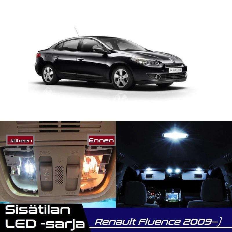 Renault Fluence Sisätilan LED -muutossarja 6000K