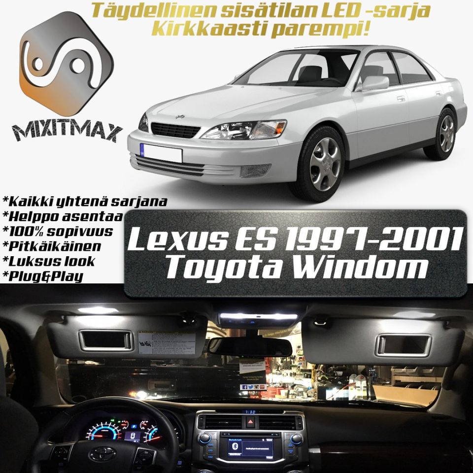 Lexus ES300 (XV20) Sisätilan LED -muutossarja