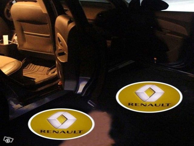 Renault logolliset projektorivalot oviin ; 2kpl
