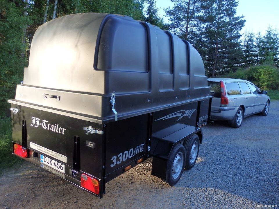 JJ-Trailer 3300 MT 50 BE UUSI ISO MUSTA TELIKÄRRY