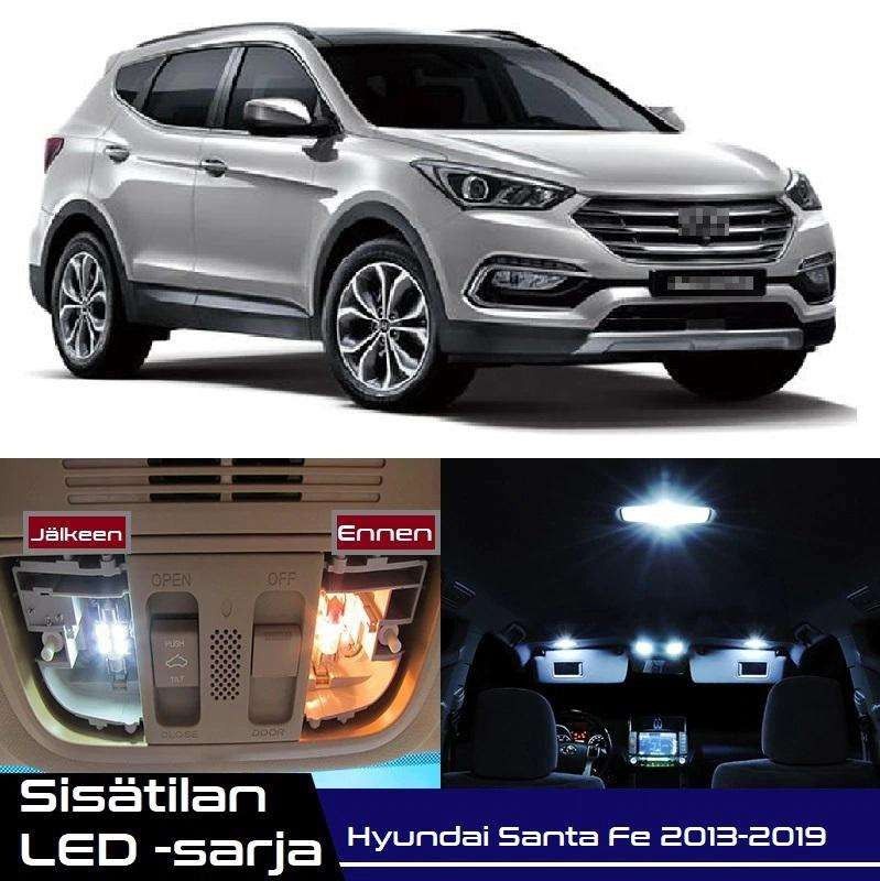 Hyundai Santa Fe (DM/NC) Sisätilan LED -muutossarja 6000K ; x12