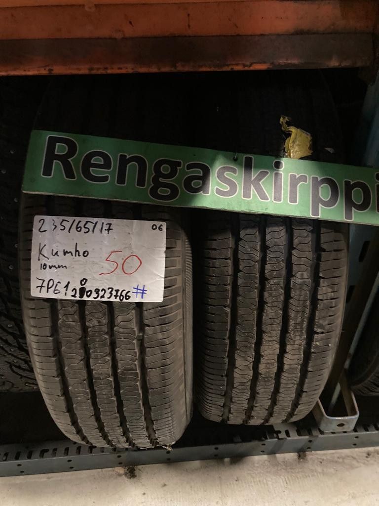 235/65R17 käytetyt kesärenkaat Kumho