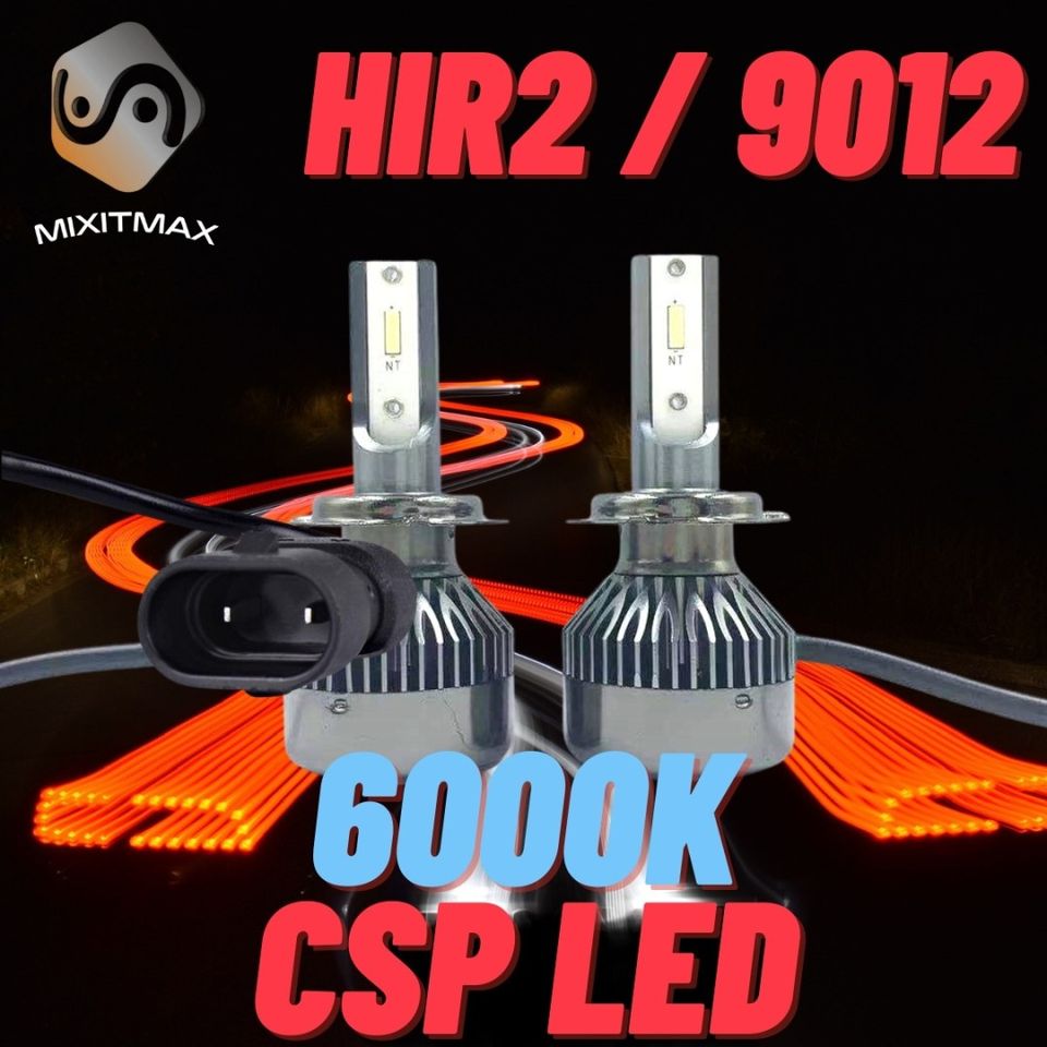 HIR2 LED Kaukovalot 6400lm 6000K CSP (2kpl sarja)