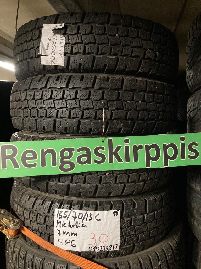 165/70R13C käytetyt nastarenkaat Michelin