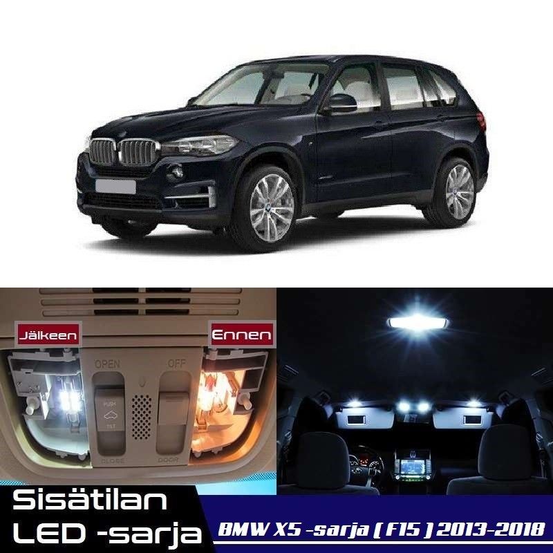 BMW X5 (F15) Sisätilan LED -muutossarja 6000K