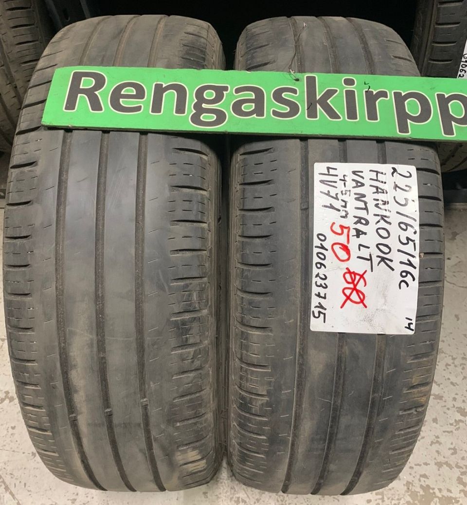 225/65R16C käytetyt kesärenkaat Hankook