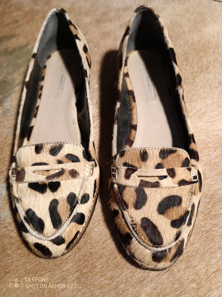 Zara "leopardi" poninkarva lloaferit 40/25.5cm