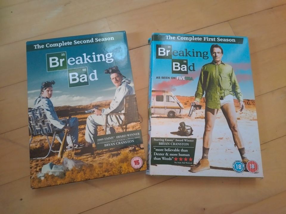 Breaking Bad kaudet 1-2 DVD:llä