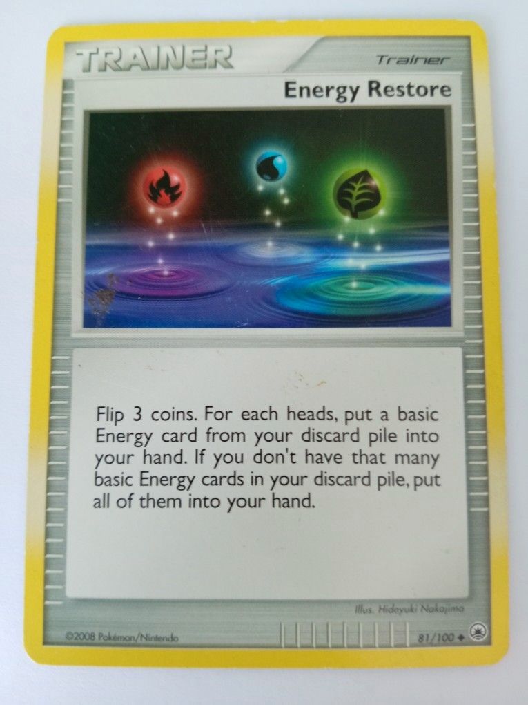 Pokemon kortti Trainer Energy restore 81/100