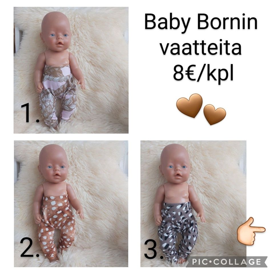 Baby Born vaatteita 8e/kpl