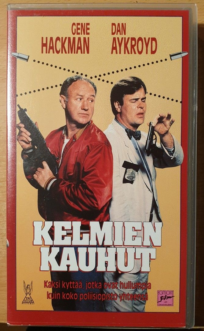 VHS muoveissa "Kelmien kauhut" Hackman & Aykroyd