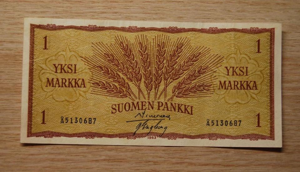 Suomen pankki 1 Markkaa 1963