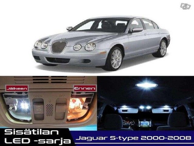 Jaguar S-Type Sisätilan LED -sarja ;19 -osainen