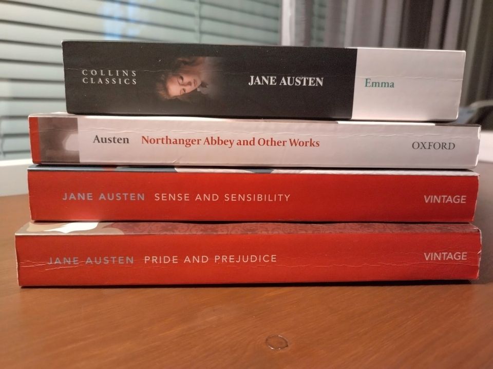Jane Austenin kirjoja