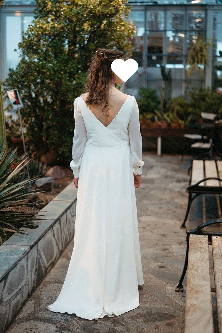 Valkoinen Bridal Wear Koivu-mekko koko 40