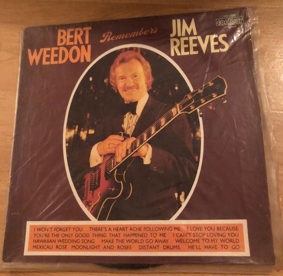 Bert Weedon Remembers Jim Reeves LP Vinyl