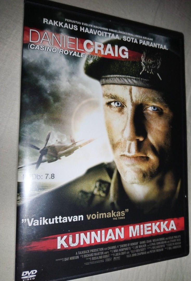 Kunnian Miekka sotaelokuva dvd