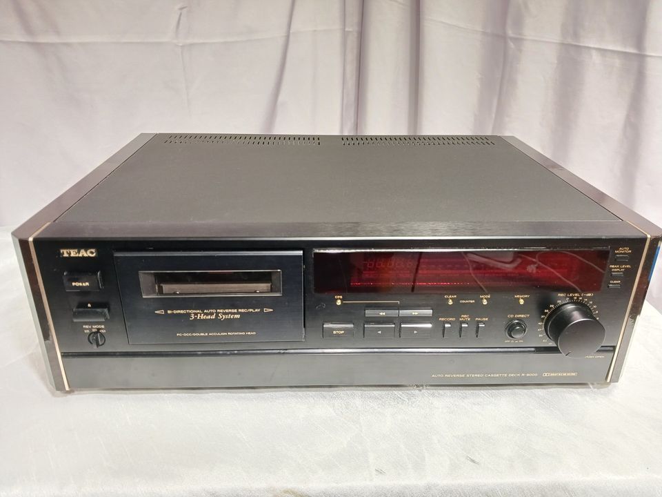 Teac R-9000 3-Head Auto-Reverse kasettisoitin+kaukosäädin