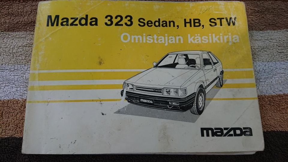 MAZDA 322 sedan, HB, STW - Omistajan käsikirja