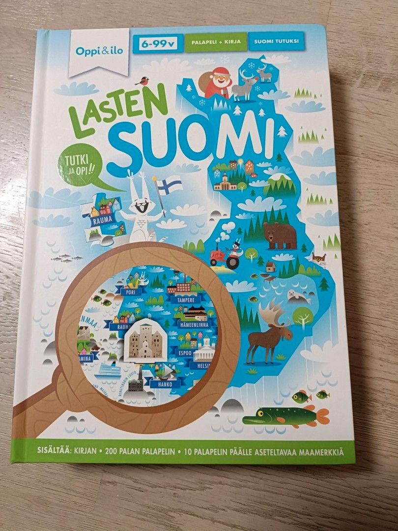 Oppi&ilo Lasten Suomi, palapeli+kirja