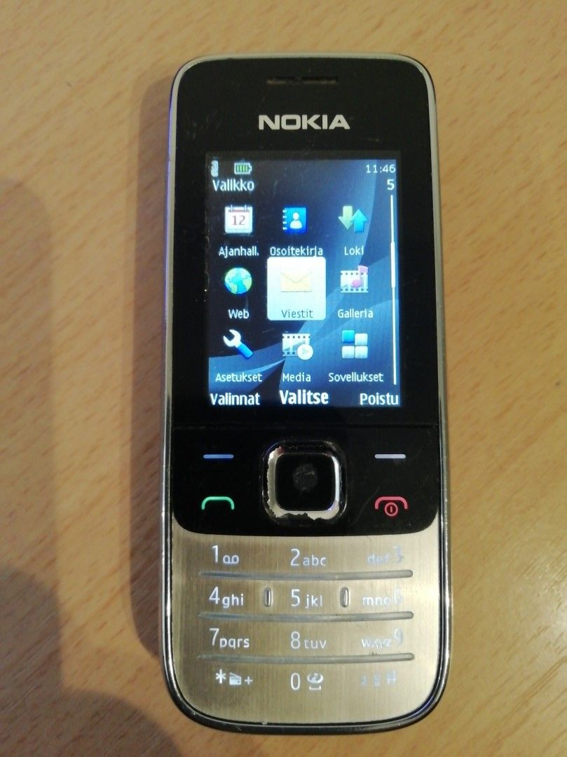 Nokia 2730 classic musta/hopea