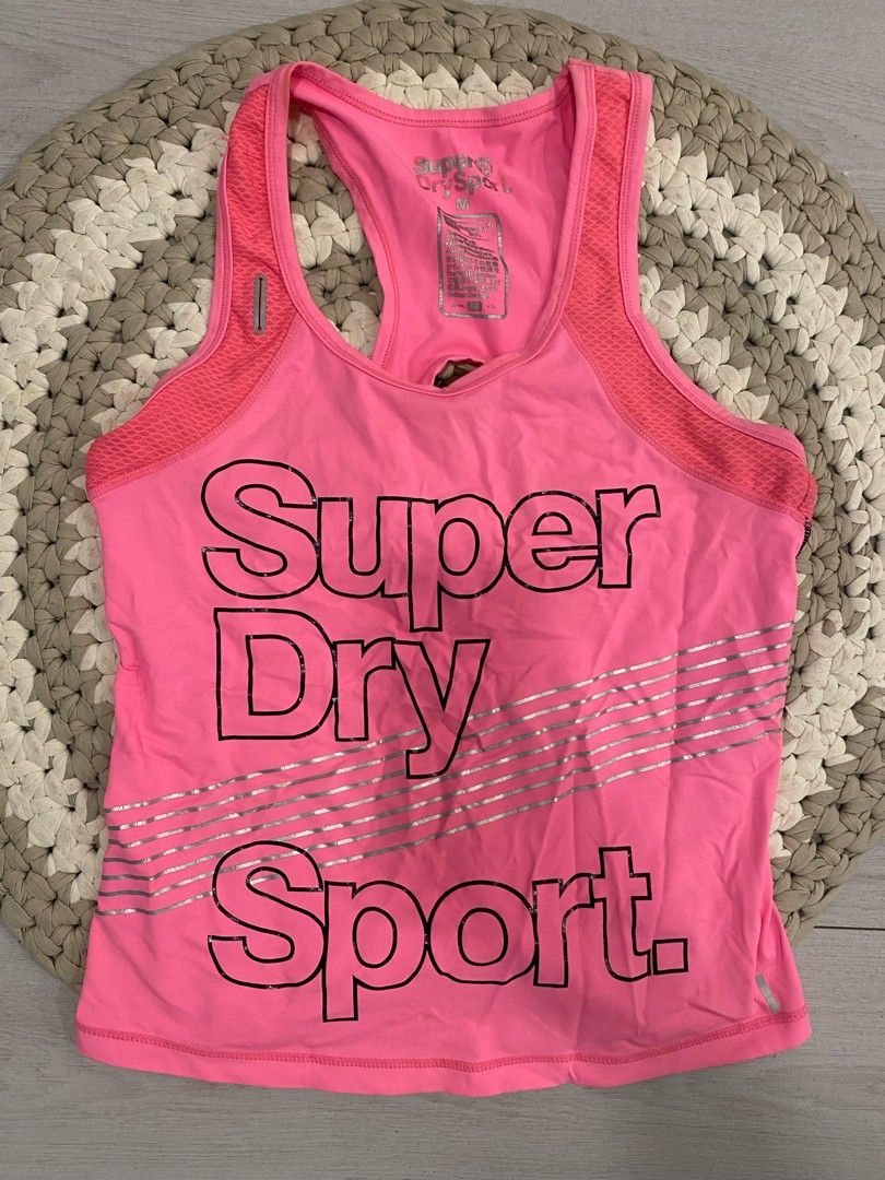 SuperDry pinkki treenitoppi