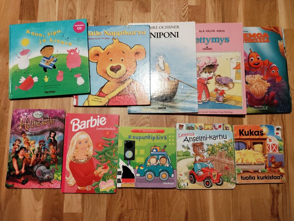 Kasa paljon luettuja lastenkirjoja